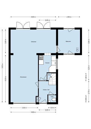 Floorplan - Jan van Goijenstraat 9, 4625 AX Bergen op Zoom